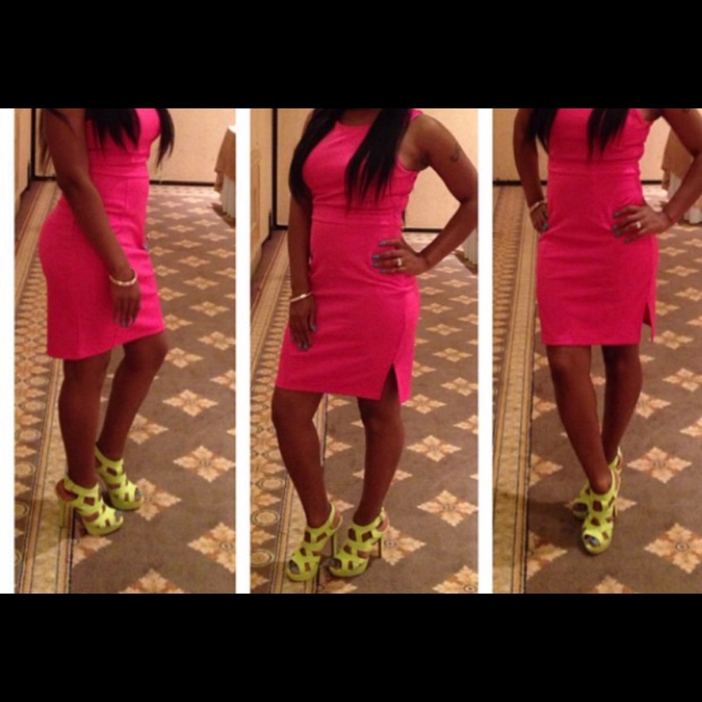 Pink dress with heart